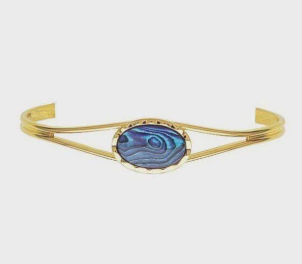 AX1028-Bracelet : Oval Bangle (GP)