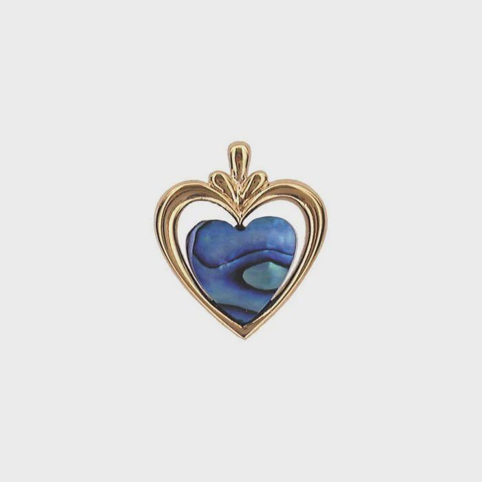 AX0671-Necklace : Double Heart (GP)