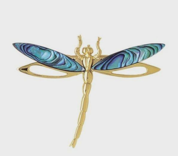 AX0976-Brooch : Dragonfly (GP)