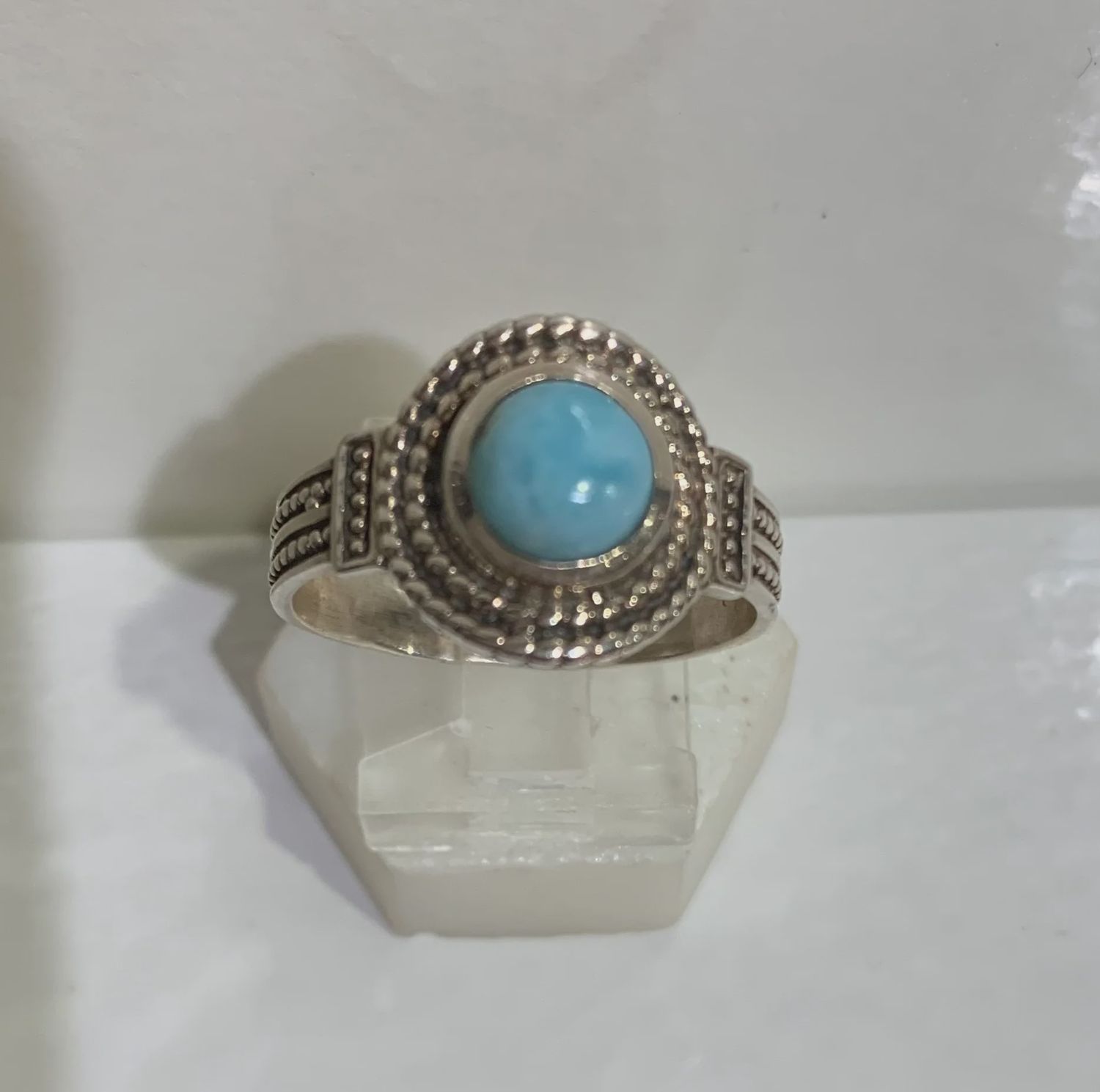 BB0411-Larimar Ring : SS