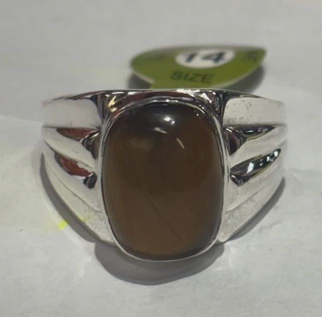BB0432-Men's Ring : Tiger's Eye