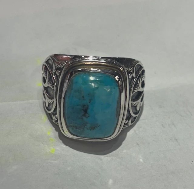 BB0434-Men's Ring : Turquoise