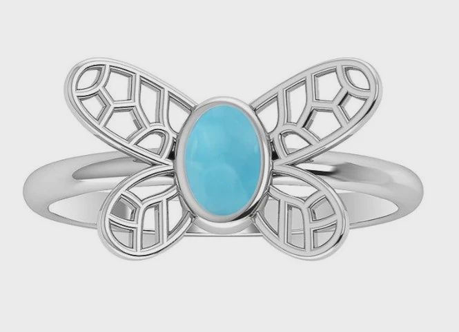 SA0347-Larimar Ring