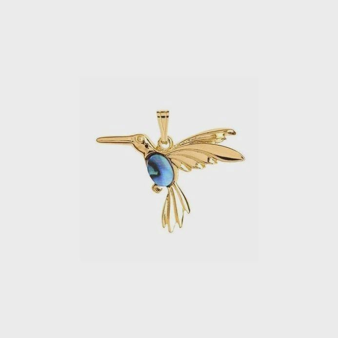 AX1077-Necklace : Hummingbird (GP)