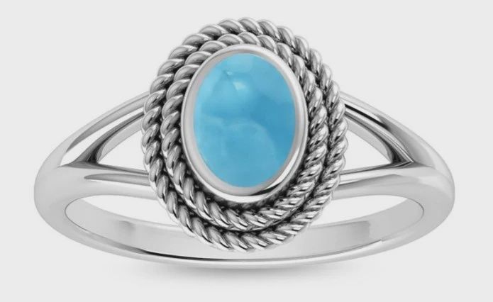 SA0336-Larimar Ring