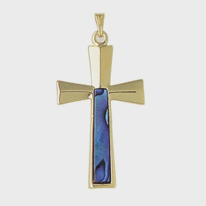 AX0934-Necklace : Large Cross (GP)