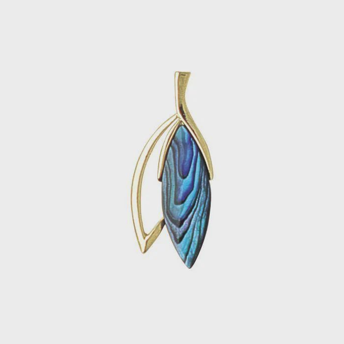 AX1073-Necklace : Laurel Leaf (GP)