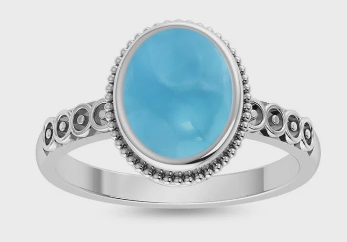 SA0337-Larimar Ring
