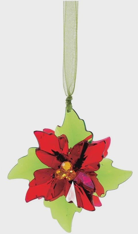 EP8593 - FACETS : Sml Poinsettia HO, Color: green