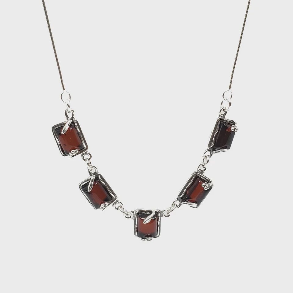 AM0306 - Cherry Amber Necklace