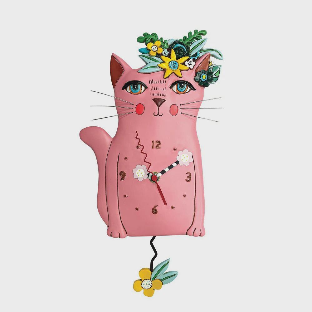 EP7559-ALLEN CLOCK : Pink Kitty