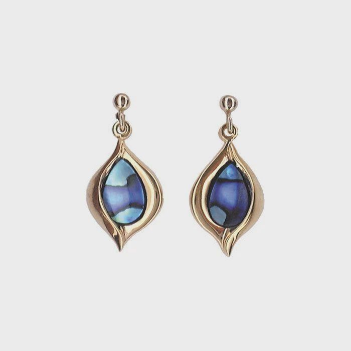 AX1023-Earrings : Pointed Teardrop (GP)