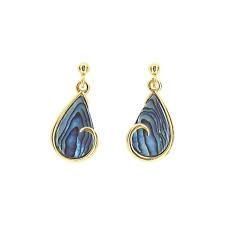 AX1022-Earrings : Teardrop Swirl (GP)