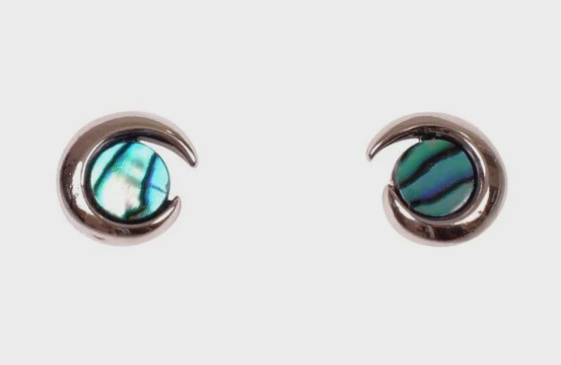 AX0117-Earrings : Half Moon (PP)