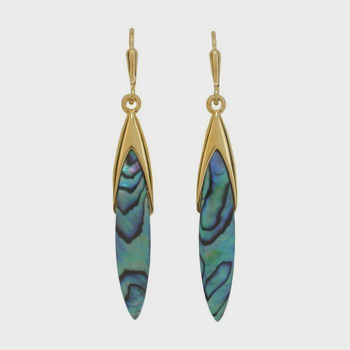 AX0956-Earrings : Slim Oblong (GP)