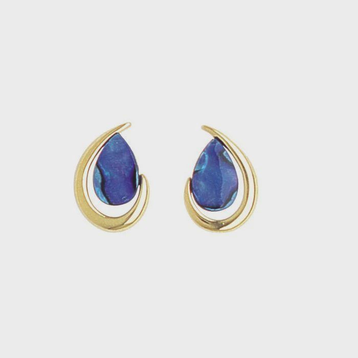 AX0428-Earrings : Half Moon (GP)