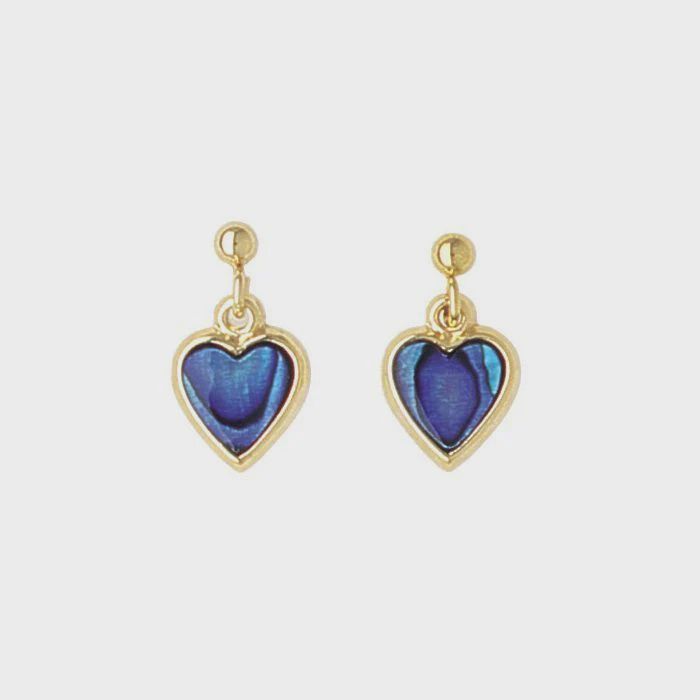 AX1237-Earrings : Heart Drop (GP)