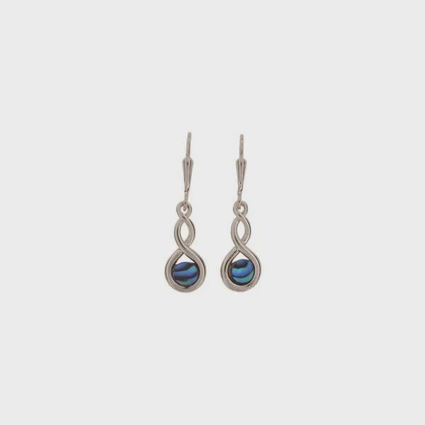 AX1251-Earrings : Long Drop Circle (PP)