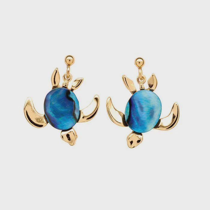 AX1229-Earrings : Sea Turtle (GP)