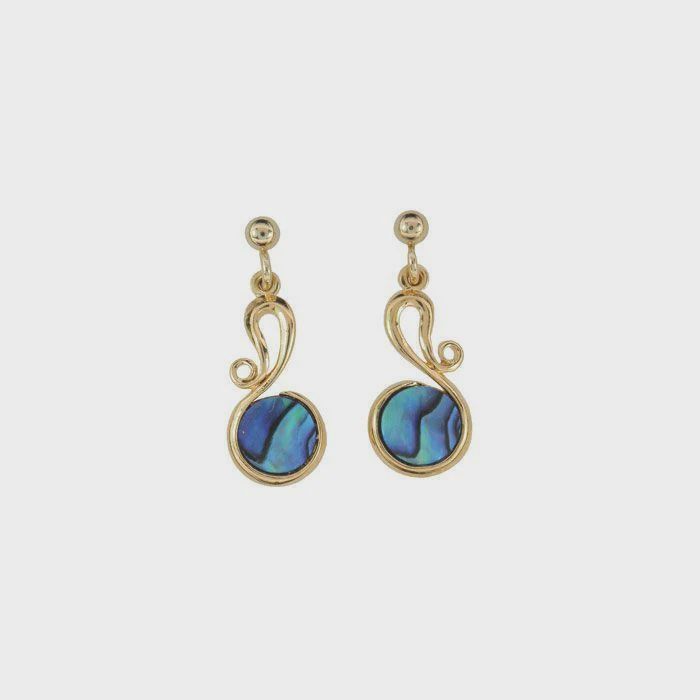 AX1236-Earrings : Circle Drop (GP)