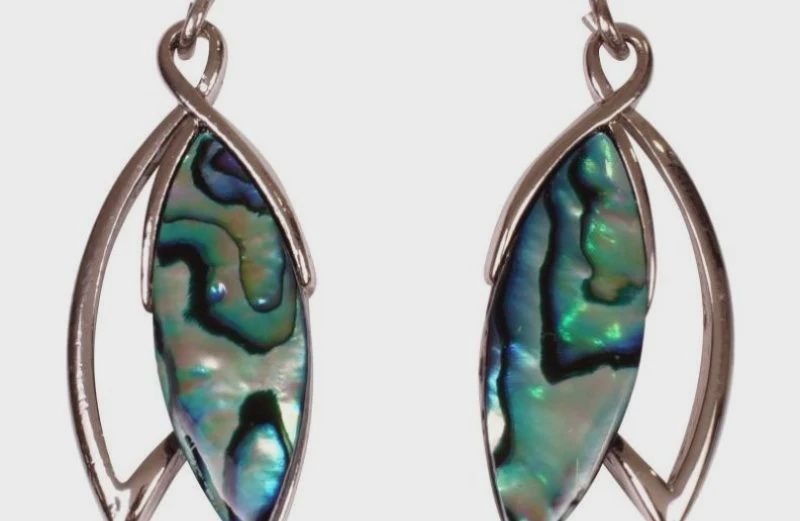 AX1046-Earrings : Laurel Leaf (PP)