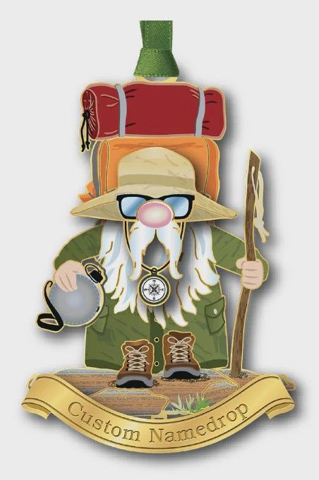 BD0009-Hiker Gnome : 3 x 2.29