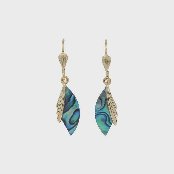 AX1232-Earrings : Wings Drop (GP)