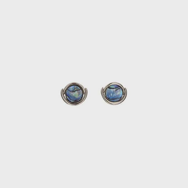 AX1249-Earrings : Cats Eye Stud (PP)