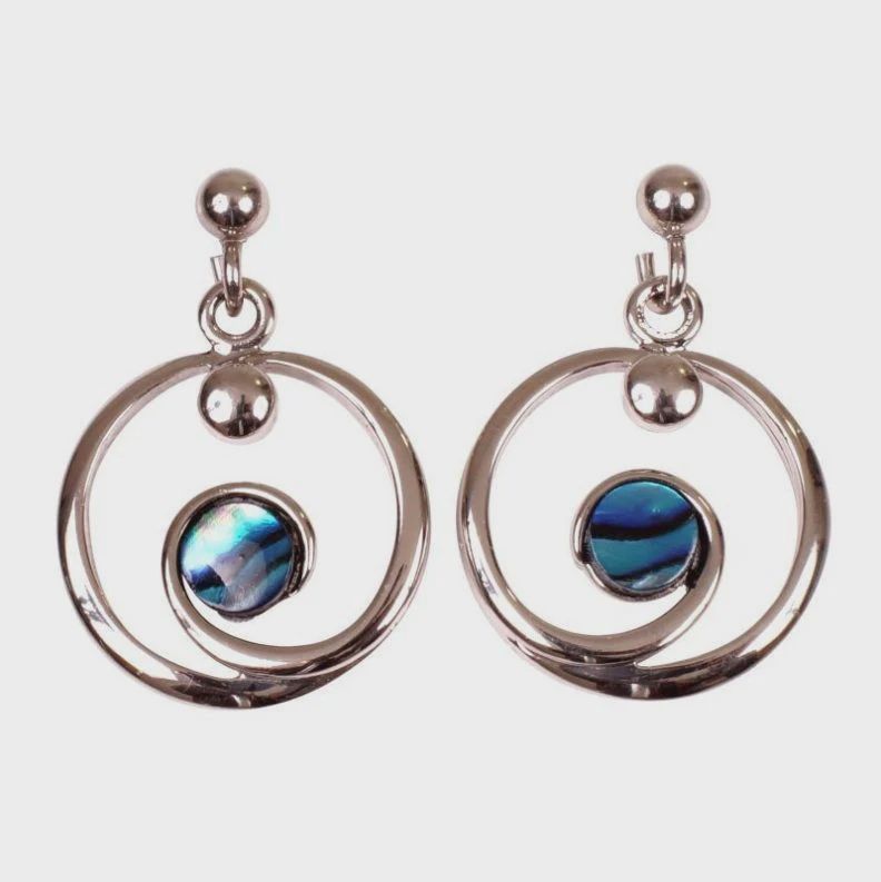 AX1152-Earrings : Circle Wave (PP)