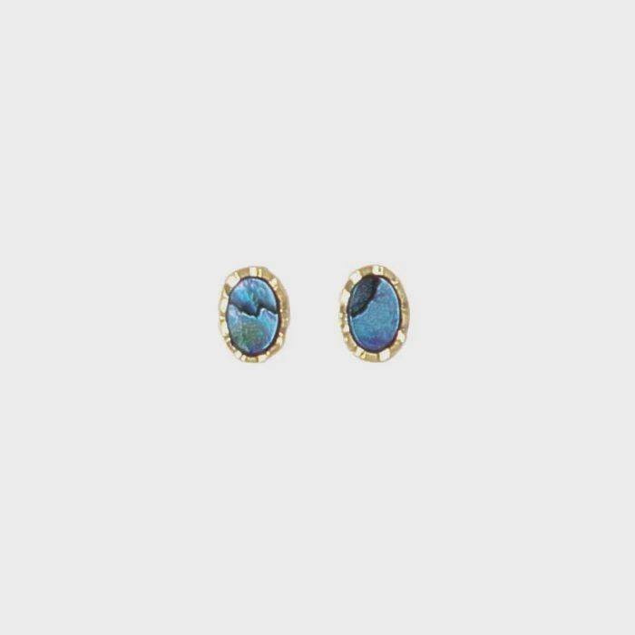 AX0034-Earrings : Small Oval (GP)