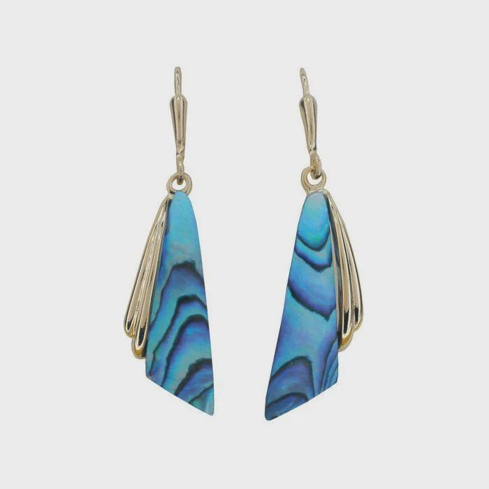 AX0977-Earrings : Triangle Drop (GP)