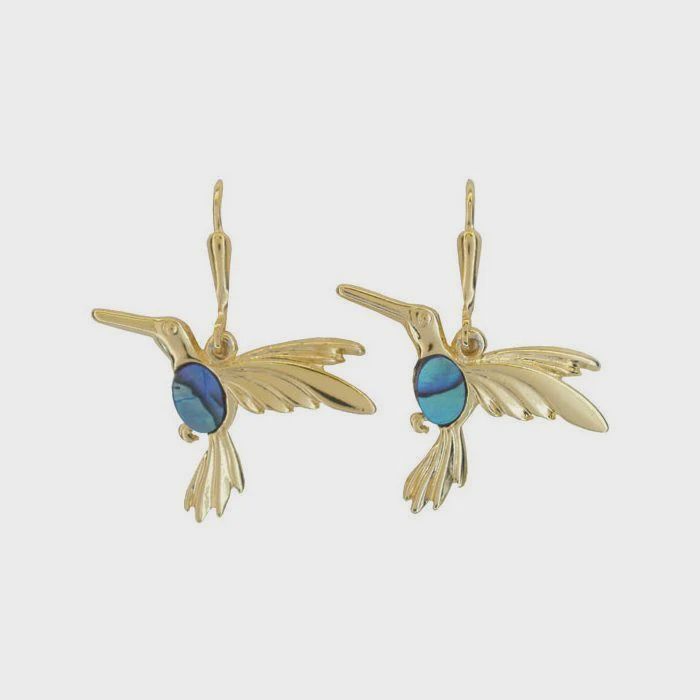 AX1230-Earrings : Hummingbird (GP)