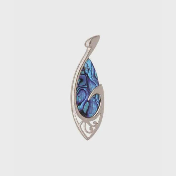 AX1273-Necklace : Filigree Fishhook (PP)