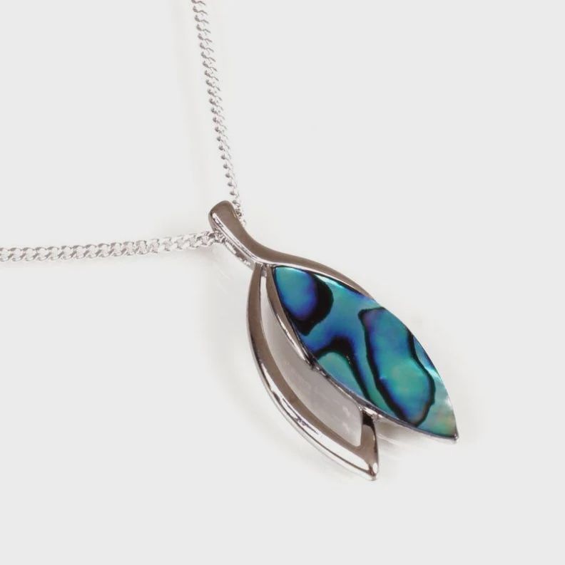 AX1155-Necklace : Laurel Leaf (PP)