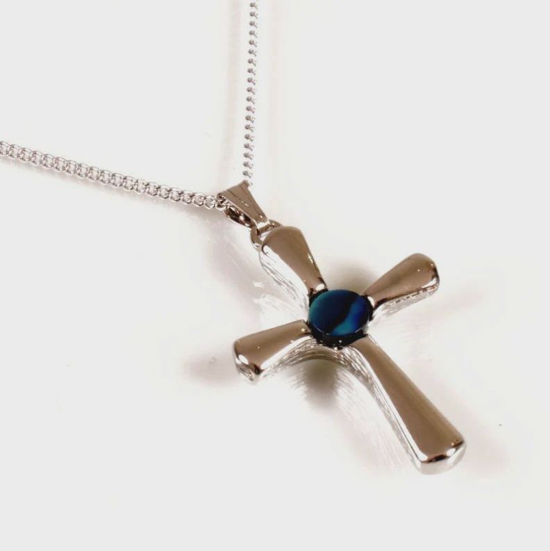 AX1165-Necklace : Small Cross (PP)