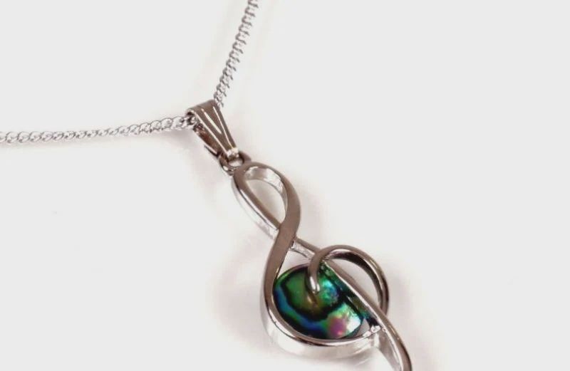 AX0972-Necklace : Treble Clef (PP)
