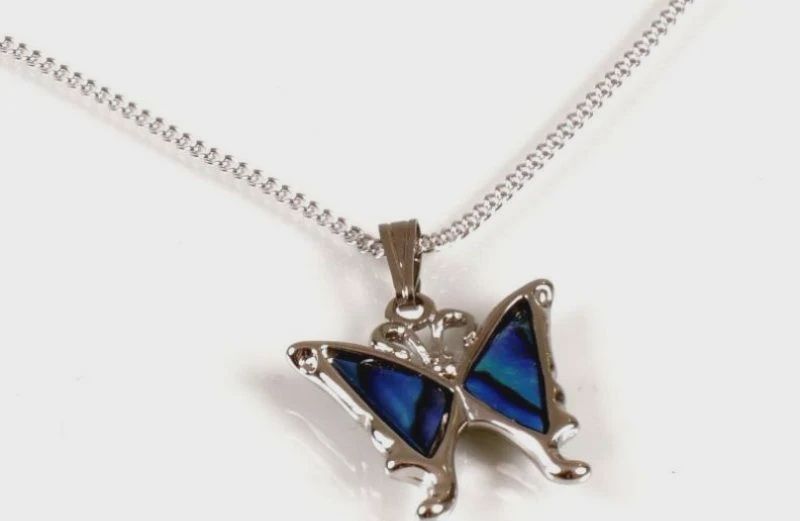 AX0969-Necklace : Small Butterfly (PP)