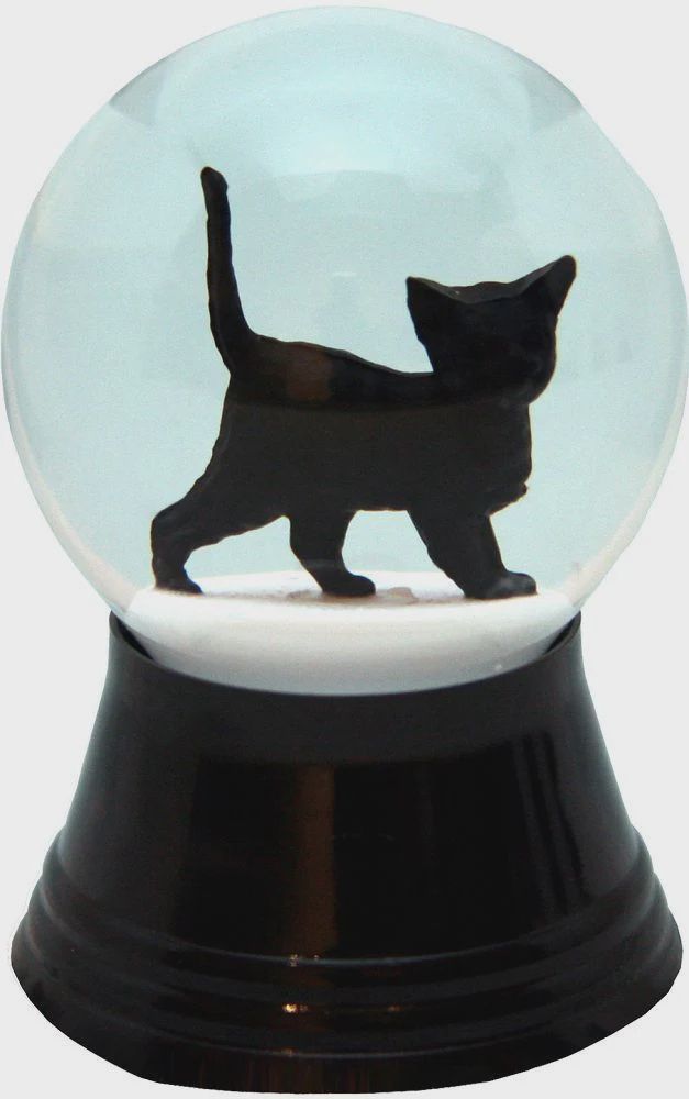AT0277-Globe : Black Cat - 2.5 in H