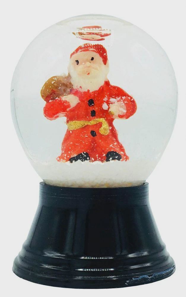 AT0265-Globe : Santa Bag - 1.5 in H