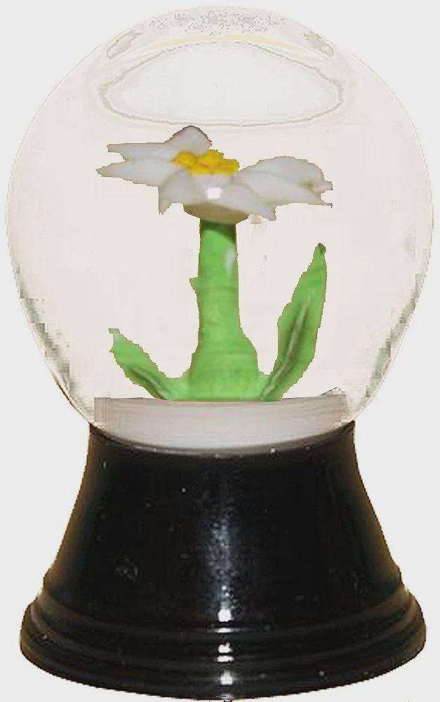 AT0266-Globe : Edelweiss - 1.5 in H