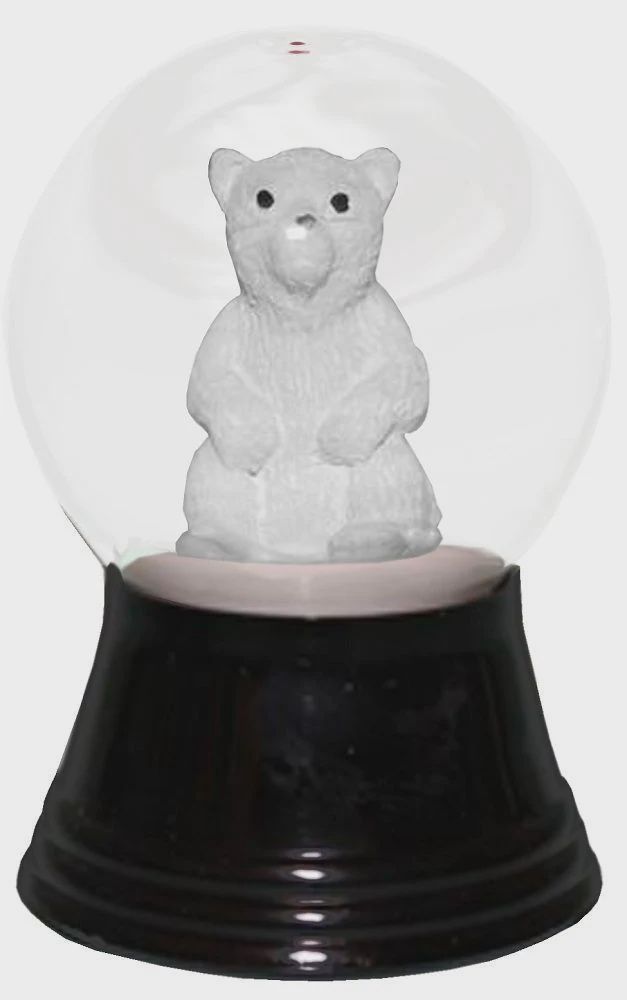AT0296-Globe : Polar Bear - 2.5 in H