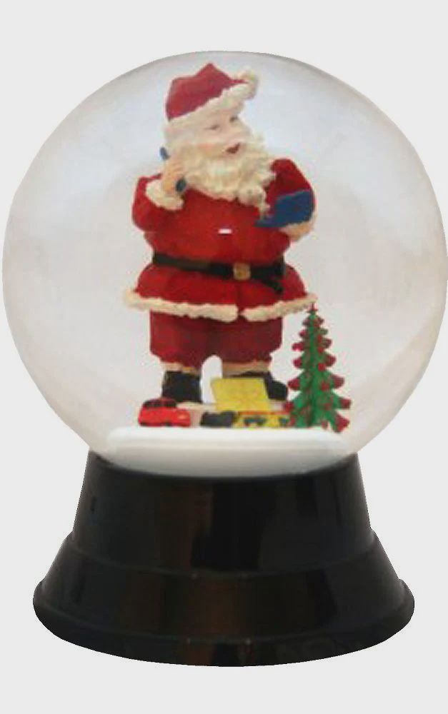 AT0245-Globe : Santa Toys - 7 in H