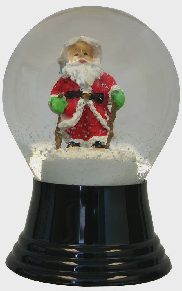 AT0232-Globe : Santa Skiing - 5 in H
