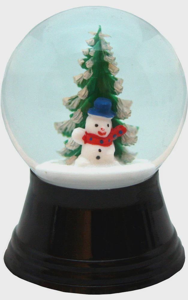 AT0289-Globe : Snowman Tree - 2.5 in H
