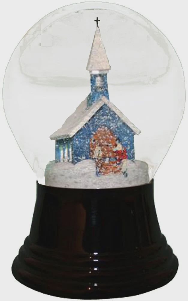 AT0311-Globe : Blue Chapel - 5 in H