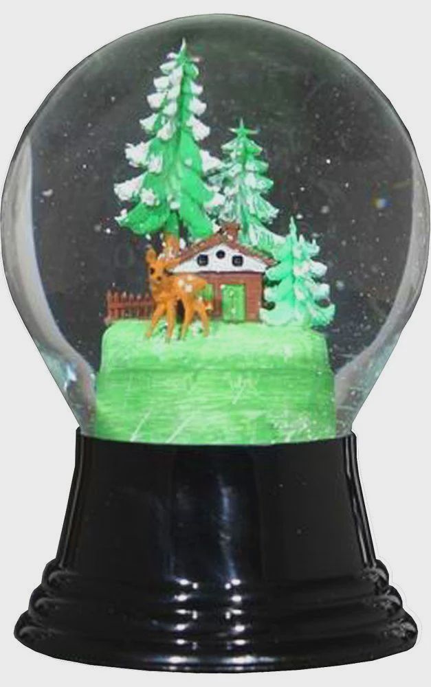 AT0239-Globe : Deer - 5 in H