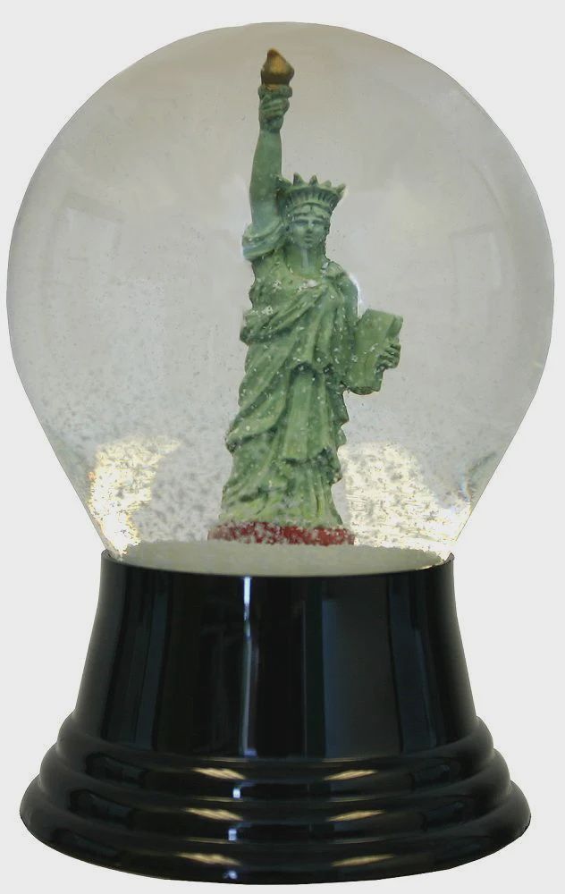 AT0250-Globe : Statue of Liberty - 5 in H