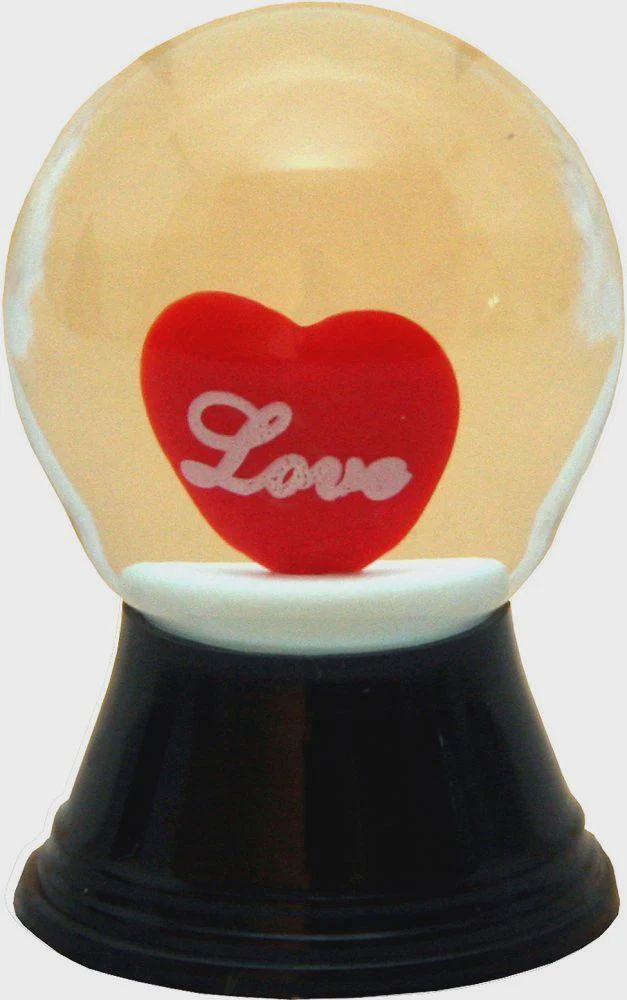 AT0262-Globe : Love Heart - 1.5 in H