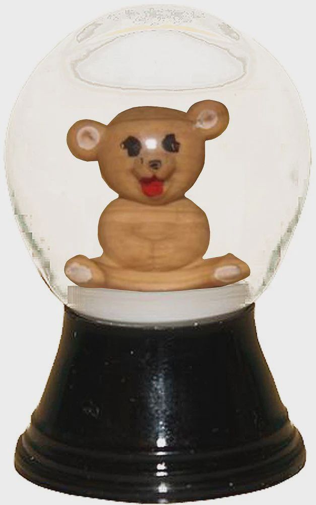 AT0264-Globe : Teddy Bear - 1.5 in H