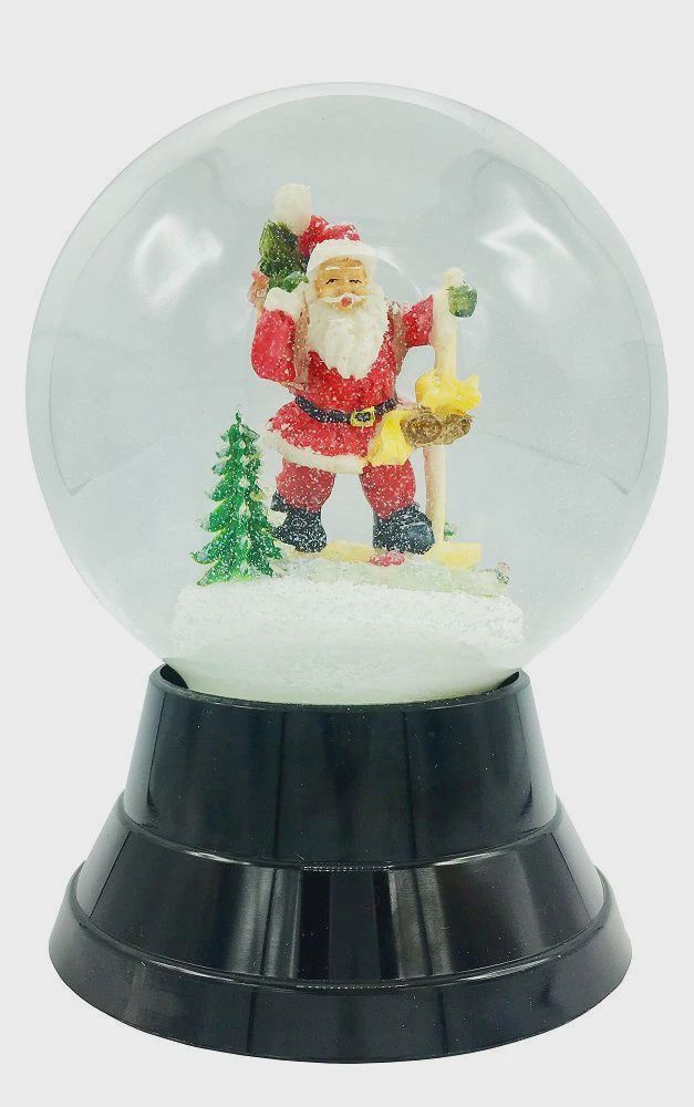 AT0247-Globe : Santa Bag - 7 in H